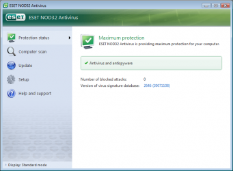 ESET NOD32 Antivirus ekran görüntüsü