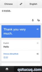 Google Translate ekran görüntüsü