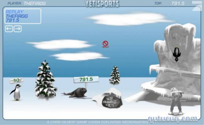 YetiSports 1: Pingu Throw ekran görüntüsü