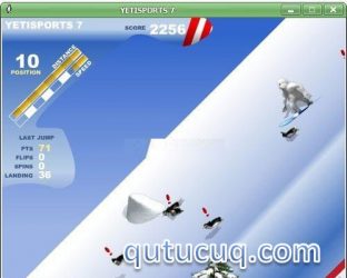 YetiSports 7: Snowboard Free Ride ekran görüntüsü