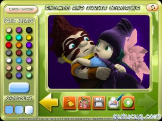 Gnomeo and Juliet Coloring ekran görüntüsü