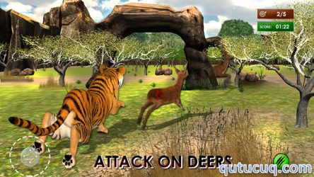 Wild Tiger Jungle Hunt 3D ekran görüntüsü