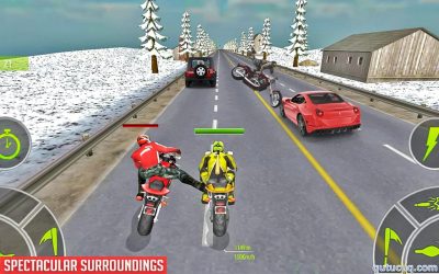 Crazy Bike Attack Racing ekran görüntüsü